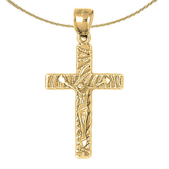 10K, 14K or 18K Gold Latin Crucifix Pendant