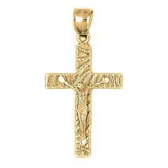 10K, 14K or 18K Gold Latin Crucifix Pendant