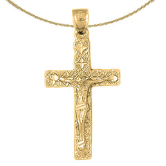 10K, 14K or 18K Gold Latin Crucifix Pendant