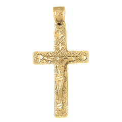 10K, 14K or 18K Gold Latin Crucifix Pendant