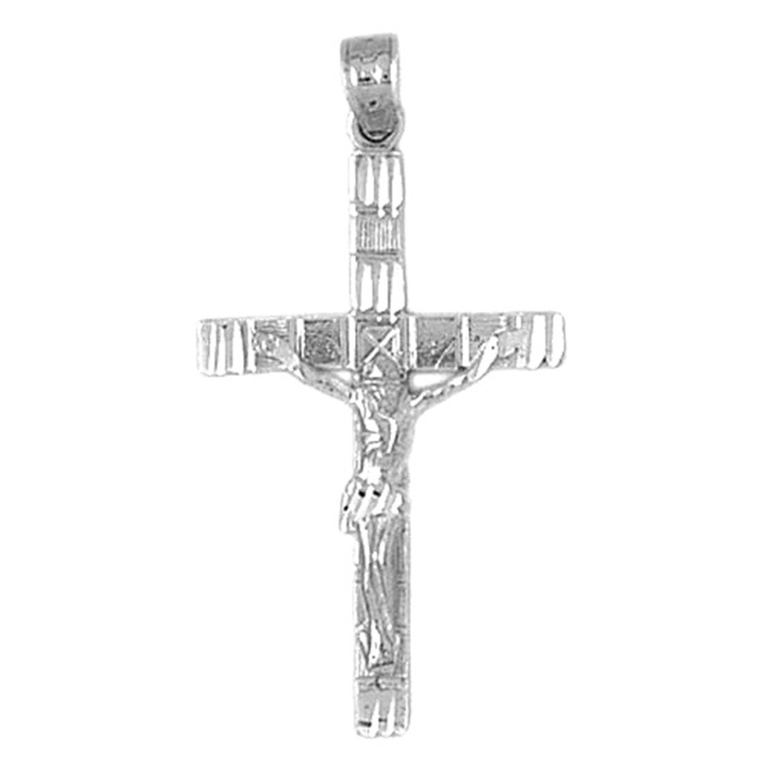 14K or 18K Gold Latin Crucifix Pendant