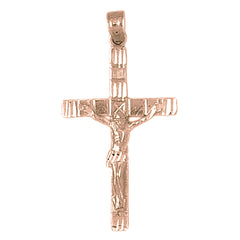 14K or 18K Gold Latin Crucifix Pendant