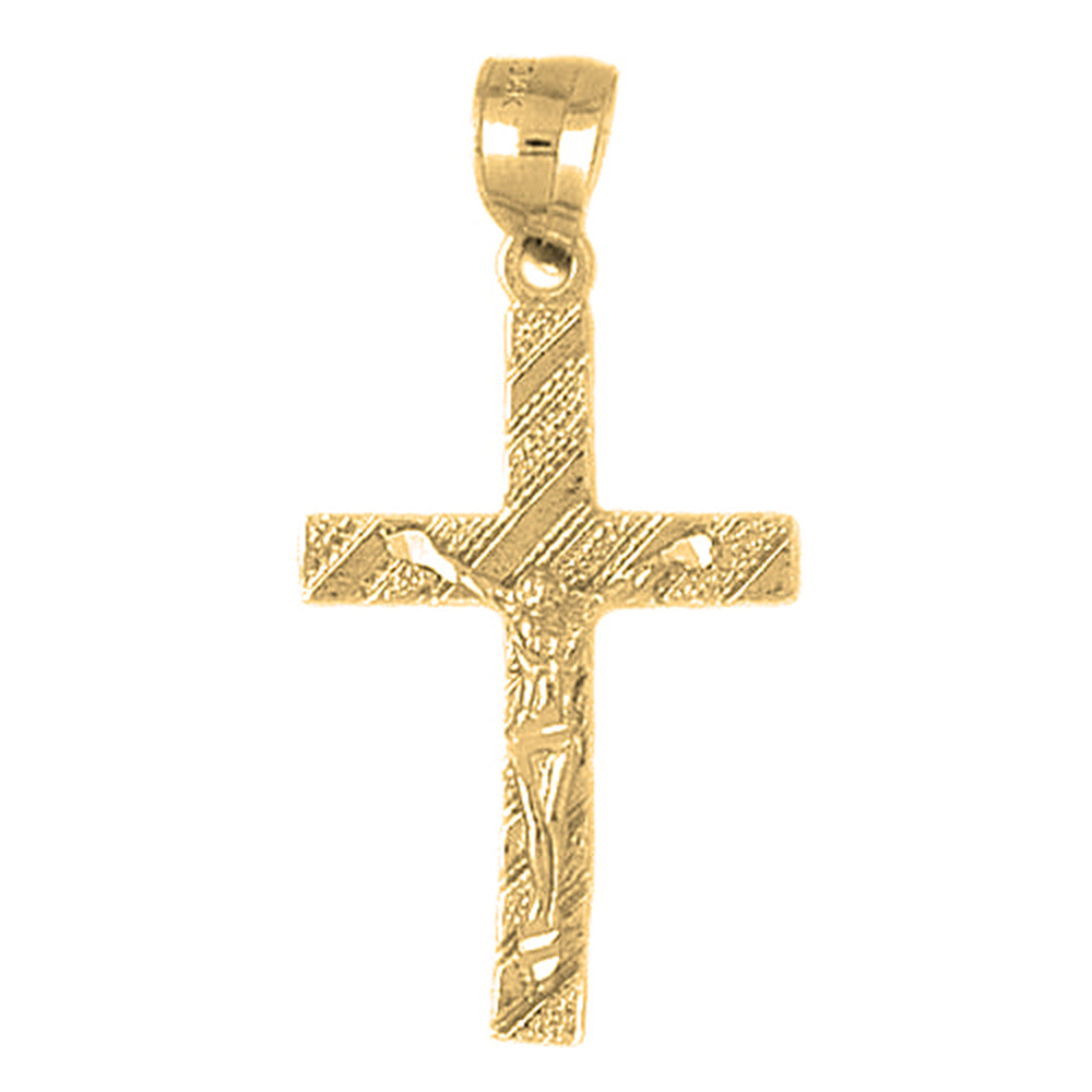 10K, 14K or 18K Gold Latin Crucifix Pendant