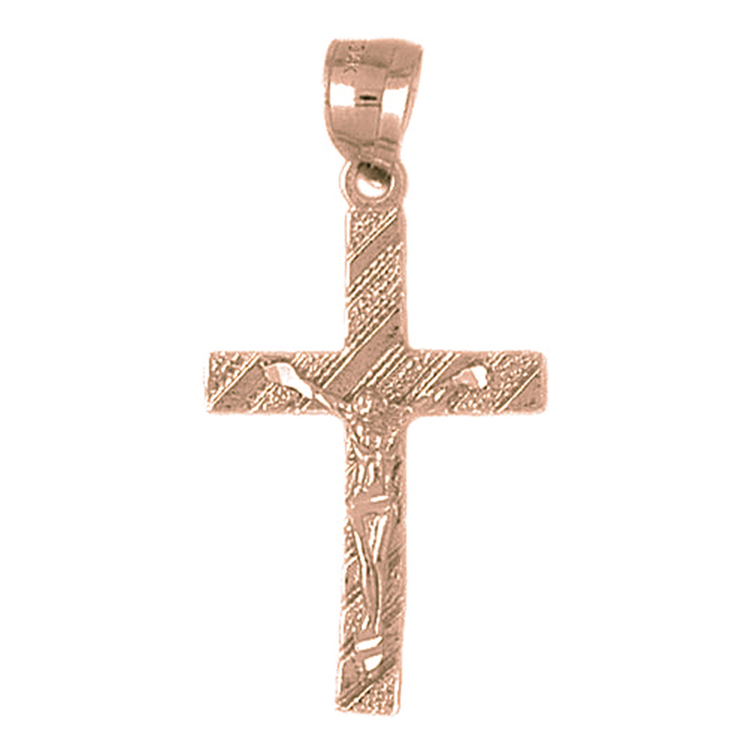 10K, 14K or 18K Gold Latin Crucifix Pendant