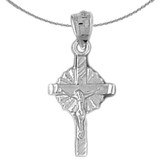 14K or 18K Gold Glory Crucifix Pendant