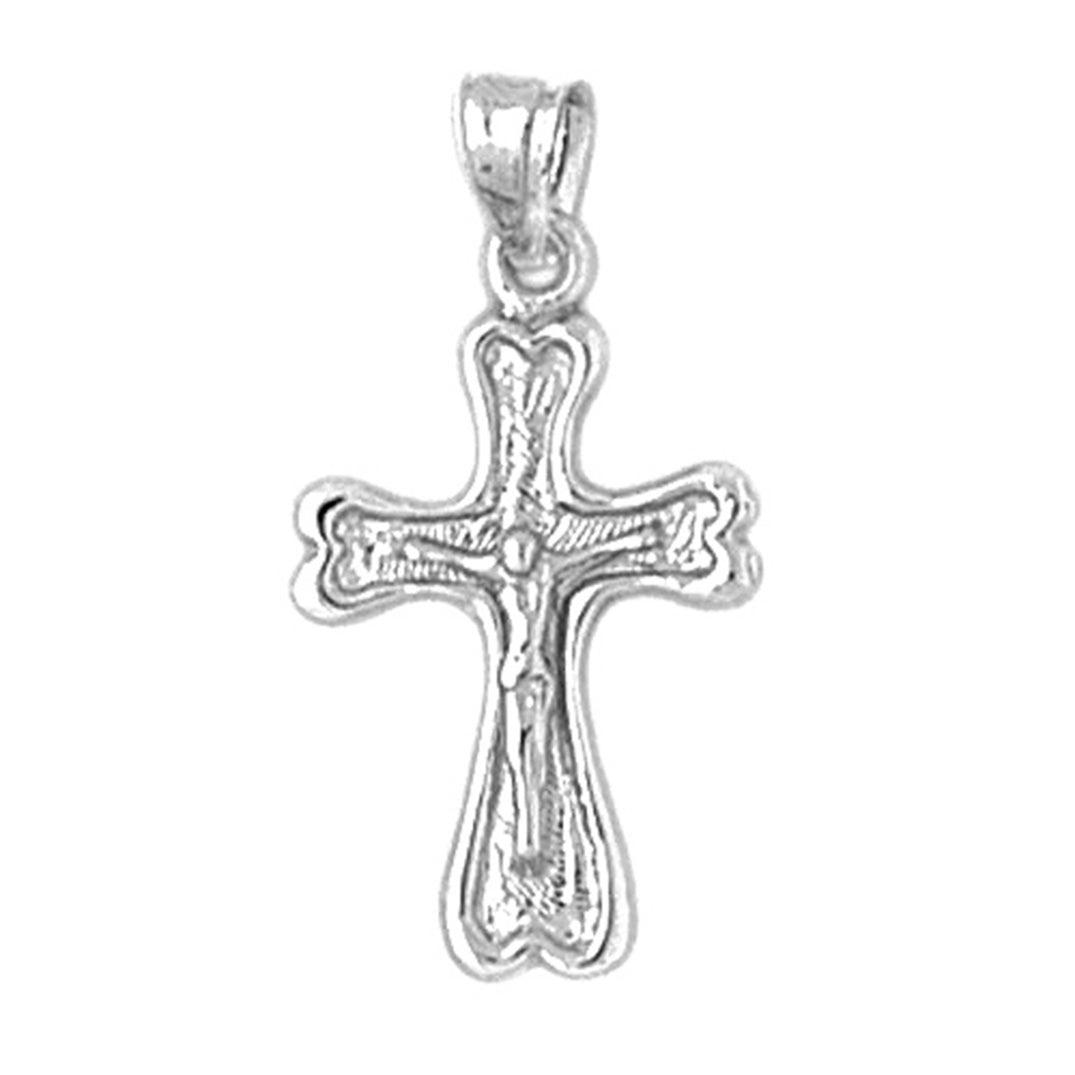 14K or 18K Gold Auseklis Crucifix Pendant