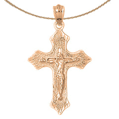 14K or 18K Gold Passion Crucifix Pendant