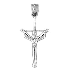 14K or 18K Gold Latin Crucifix Pendant