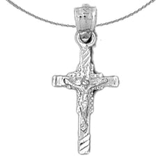 14K or 18K Gold Latin Crucifix Pendant