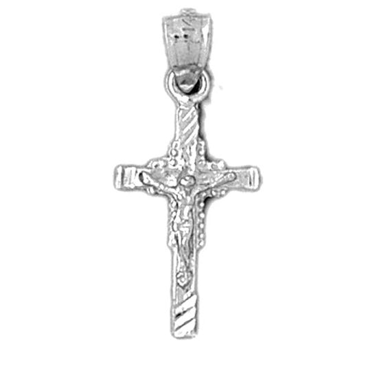 14K or 18K Gold Latin Crucifix Pendant