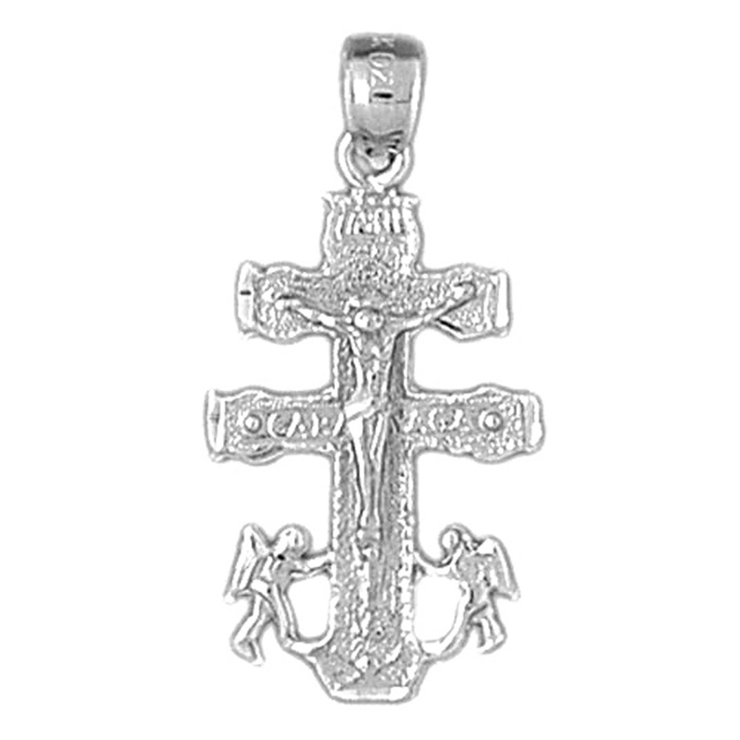 14K or 18K Gold Caravaca Crucifix Pendant