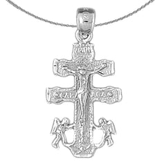 14K or 18K Gold Caravaca Crucifix Pendant