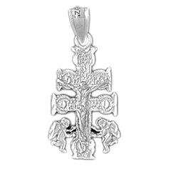 14K or 18K Gold Caravaca Crucifix Pendant