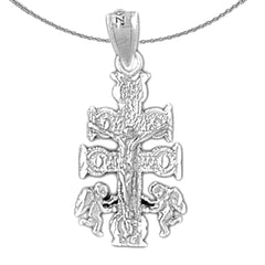 14K or 18K Gold Caravaca Crucifix Pendant