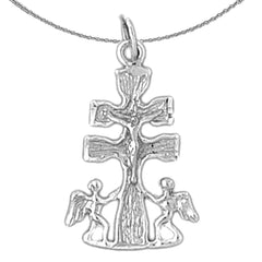 14K or 18K Gold Caravaca Crucifix Pendant