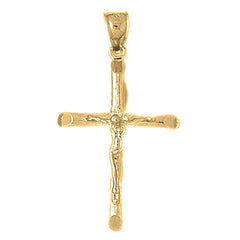 10K, 14K or 18K Gold Latin Crucifix Pendant