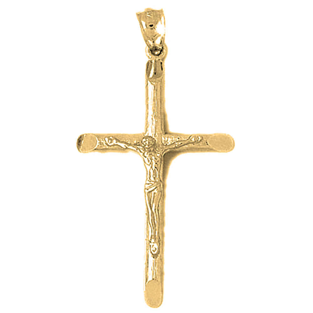 10K, 14K or 18K Gold Latin Crucifix Pendant