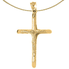 10K, 14K or 18K Gold Latin Crucifix Pendant