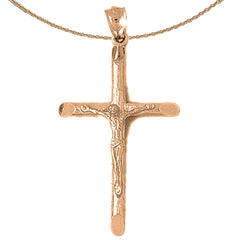 10K, 14K or 18K Gold Latin Crucifix Pendant