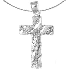 10K, 14K or 18K Gold Latin Crucifix Pendant