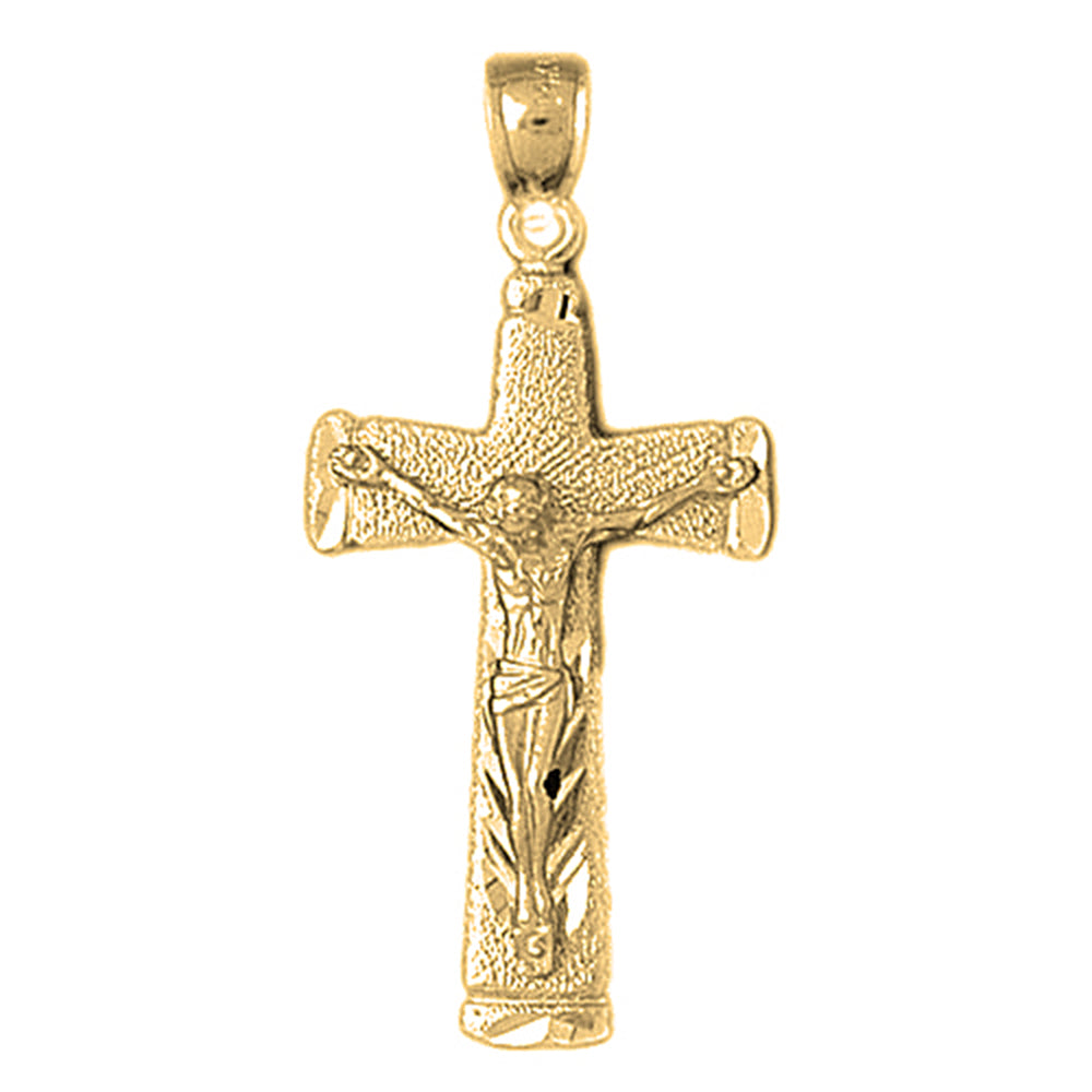 10K, 14K or 18K Gold Latin Crucifix Pendant