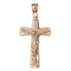 10K, 14K or 18K Gold Latin Crucifix Pendant