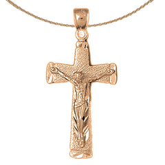 10K, 14K or 18K Gold Latin Crucifix Pendant