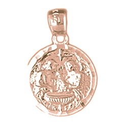 14K or 18K Gold Baptism Medal Pendant