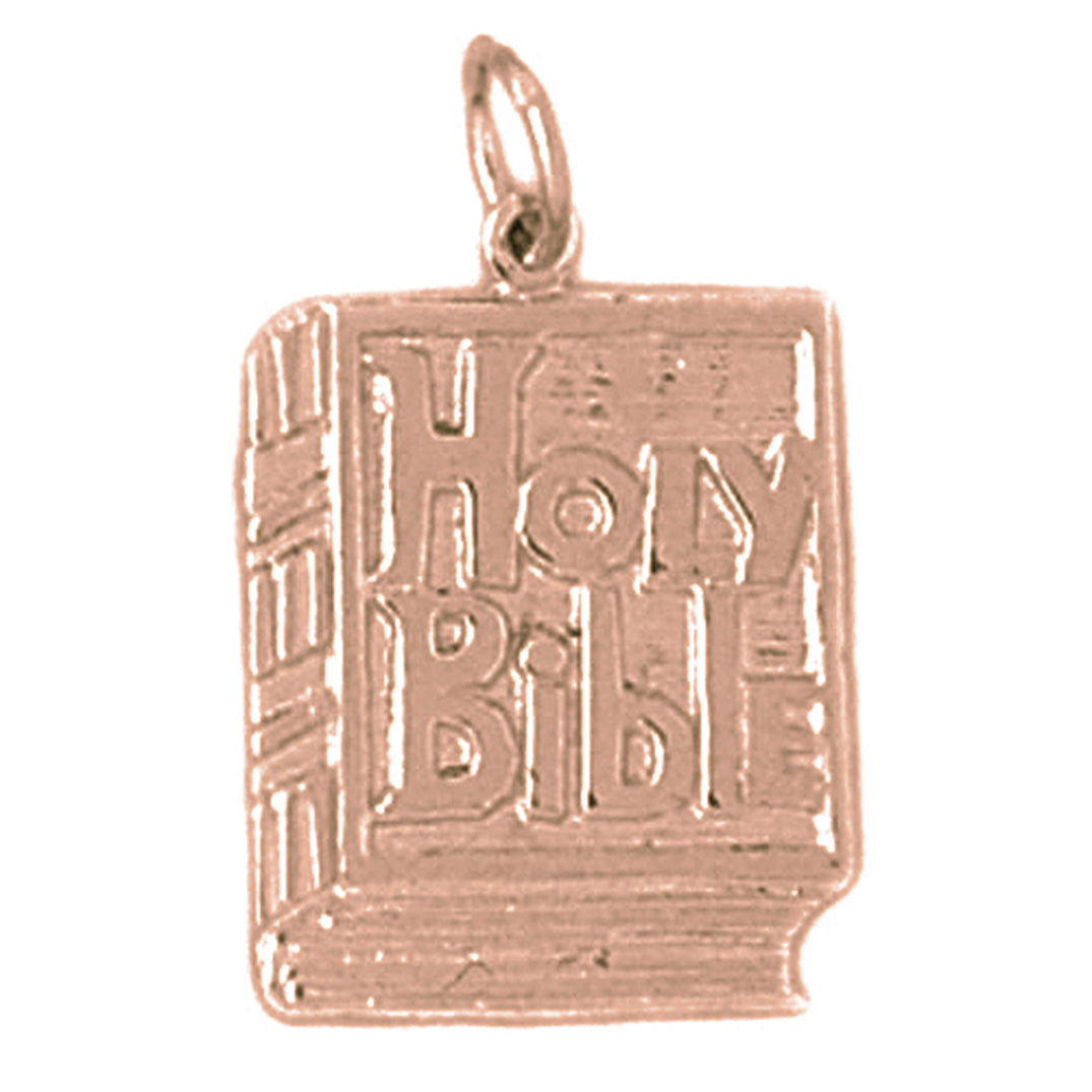 14K or 18K Gold Holy Bible Pendant