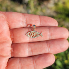 14K or 18K Gold Oxeye Fish Pendant