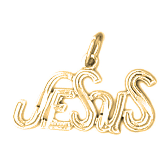 14K or 18K Gold Jesus Saying Pendant