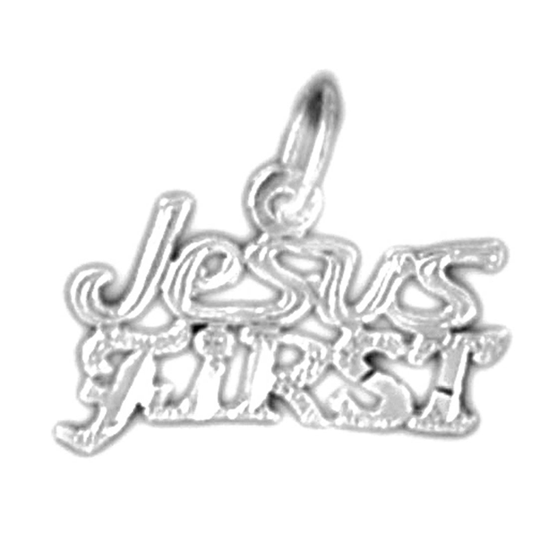 14K or 18K Gold Jesus First Saying Pendant