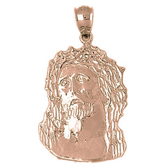 10K, 14K or 18K Gold Jesus Face Pendant