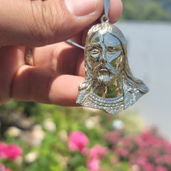 10K, 14K or 18K Gold Jesus Face Pendant