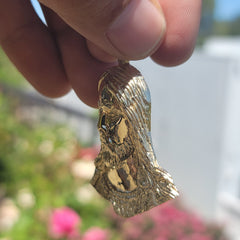 10K, 14K or 18K Gold Jesus Face Pendant