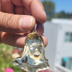 10K, 14K or 18K Gold Jesus Face Pendant