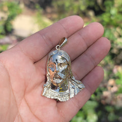 10K, 14K or 18K Gold Jesus Face Pendant