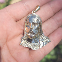 10K, 14K or 18K Gold Jesus Face Pendant