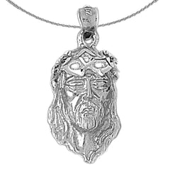 10K, 14K or 18K Gold Jesus Face Pendant