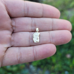 14K or 18K Gold Jesus Face Pendant