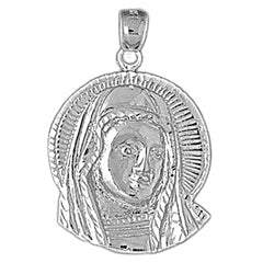 10K, 14K or 18K Gold Mother Mary Pendant