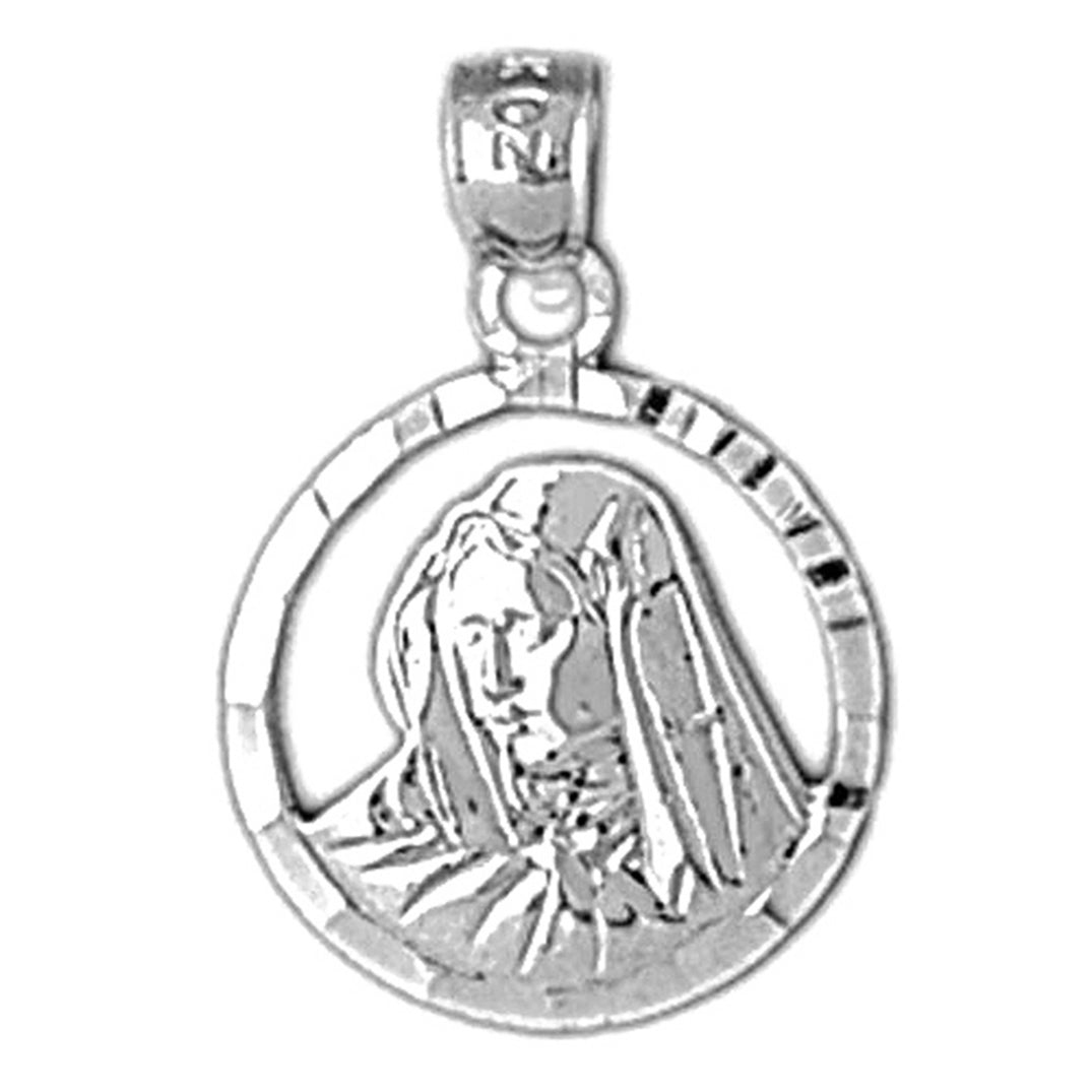14K or 18K Gold Mother Mary Pendant