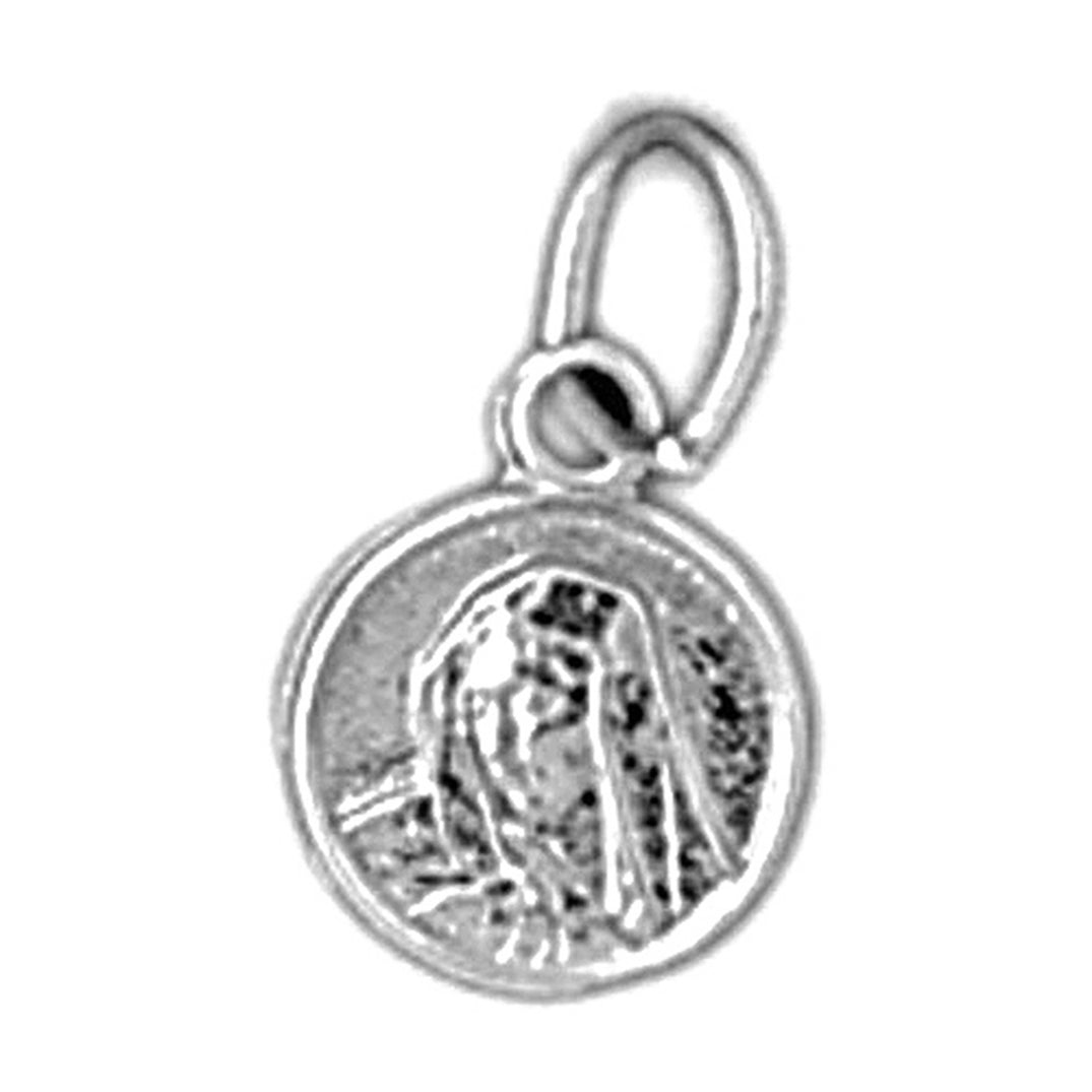 14K or 18K Gold Mother Mary Pendant