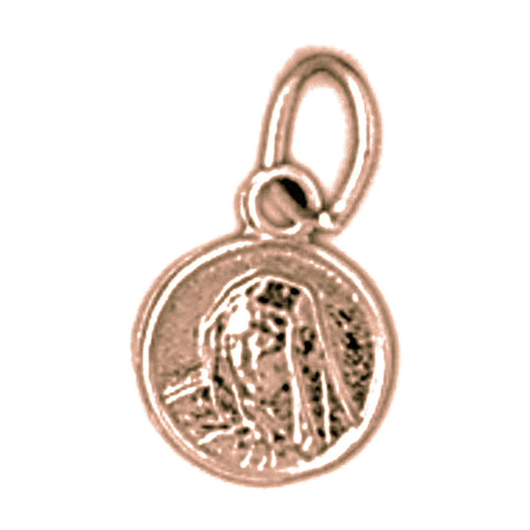 14K or 18K Gold Mother Mary Pendant