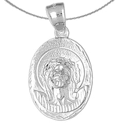 10K, 14K or 18K Gold Jesus Medal Pendant