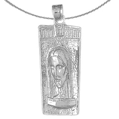 10K, 14K or 18K Gold Jesus Medal Pendant