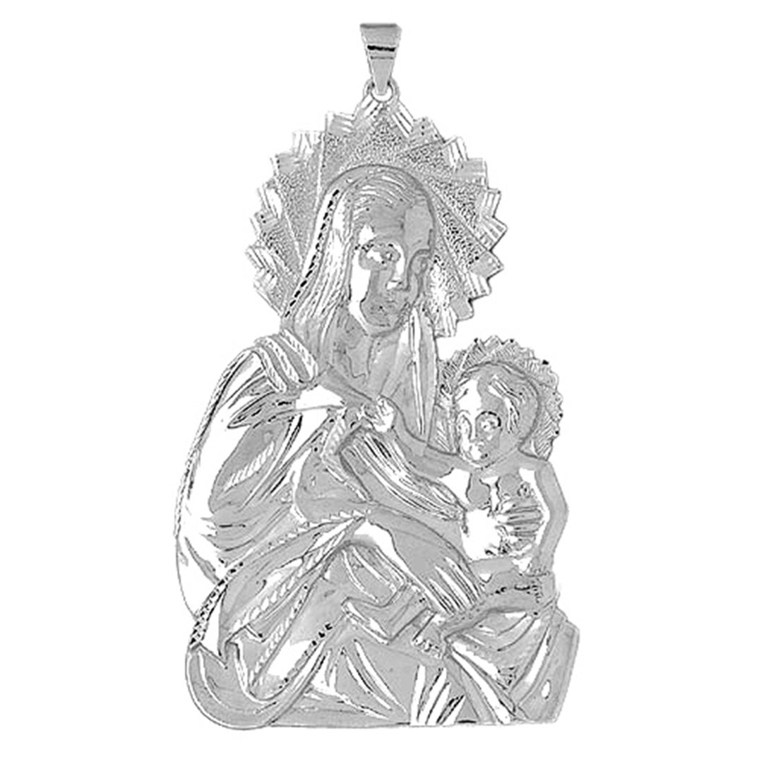 10K, 14K or 18K Gold Mother Mary Pendant