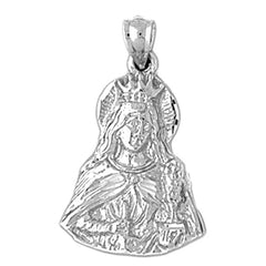 10K, 14K or 18K Gold Mother Mary Pendant