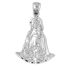 10K, 14K or 18K Gold Mother Mary Pendant