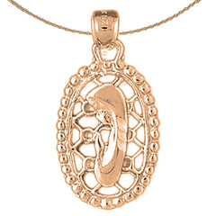 10K, 14K or 18K Gold Mother Mary, Praying Woman Pendant